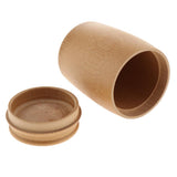 Max Bamboo Round Tea Jar Candies Container Teaware Coffee Kitchen Canister b - Aladdin Shoppers