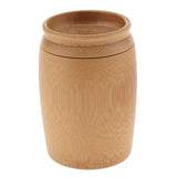 Max Bamboo Round Tea Jar Candies Container Teaware Coffee Kitchen Canister b - Aladdin Shoppers