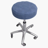 Max Bar Stool Covers Round Chair Seat Cushion Protector Dark Blue 25x25x5cm - Aladdin Shoppers