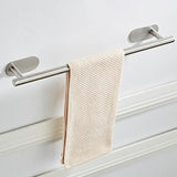 Max Bathroom Self Adhesive Single Towel Bar Brushed Stainless Steel - Aladdin Shoppers