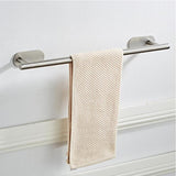 Max Bathroom Self Adhesive Single Towel Bar Brushed Stainless Steel - Aladdin Shoppers