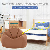 Max Beanbag Covers for Stuffed Animals 90*110cm Adult Size Brown - Aladdin Shoppers