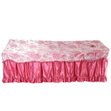 Max Beauty Massage Table Skirt Bed Valance Sheet & Pillow Case Floral-Russet Red - Aladdin Shoppers