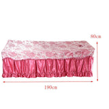 Max Beauty Massage Table Skirt Bed Valance Sheet & Pillow Case Floral-Russet Red - Aladdin Shoppers