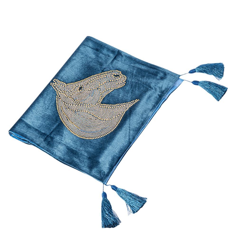 Max Bed Runner Decorative Bed Pad Protector Scarf Light Blue 210x50cm