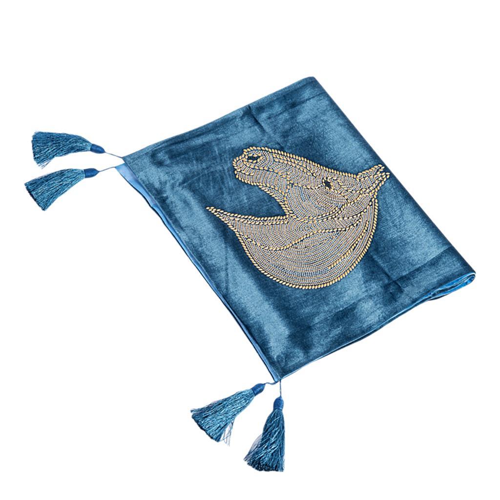 Max Bed Runner Decorative Bed Pad Protector Scarf Light Blue 210x50cm - Aladdin Shoppers