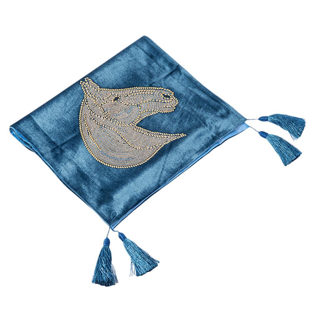 Max Bed Runner Decorative Bed Pad Protector Scarf Light Blue 210x50cm - Aladdin Shoppers