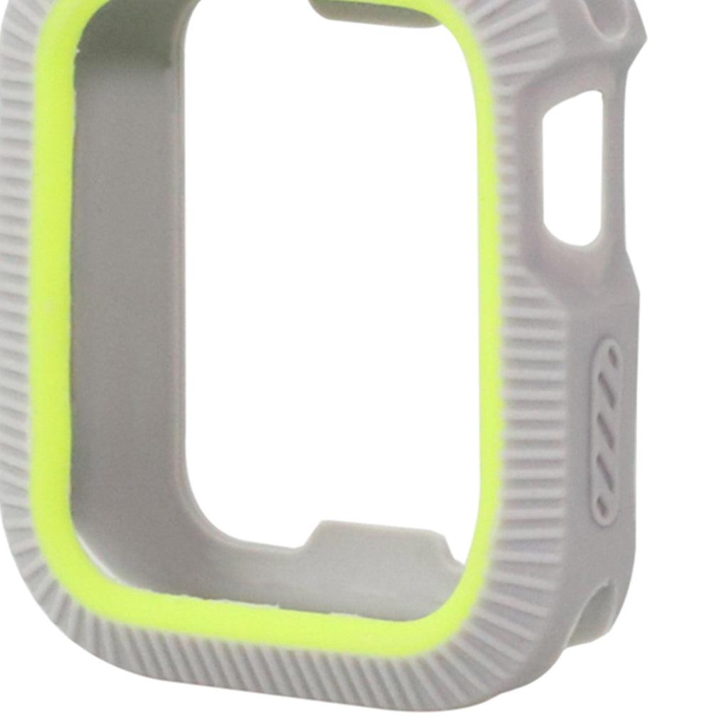 Max Bicolor Soft Silicone Protective Case for Apple Watch 4 40mm Gray+Green - Aladdin Shoppers
