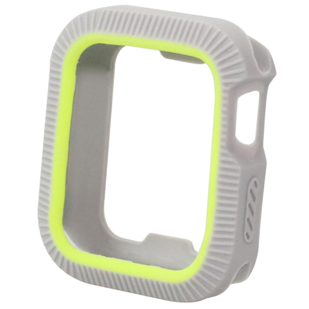 Max Bicolor Soft Silicone Protective Case for Apple Watch 4 40mm Gray+Green - Aladdin Shoppers