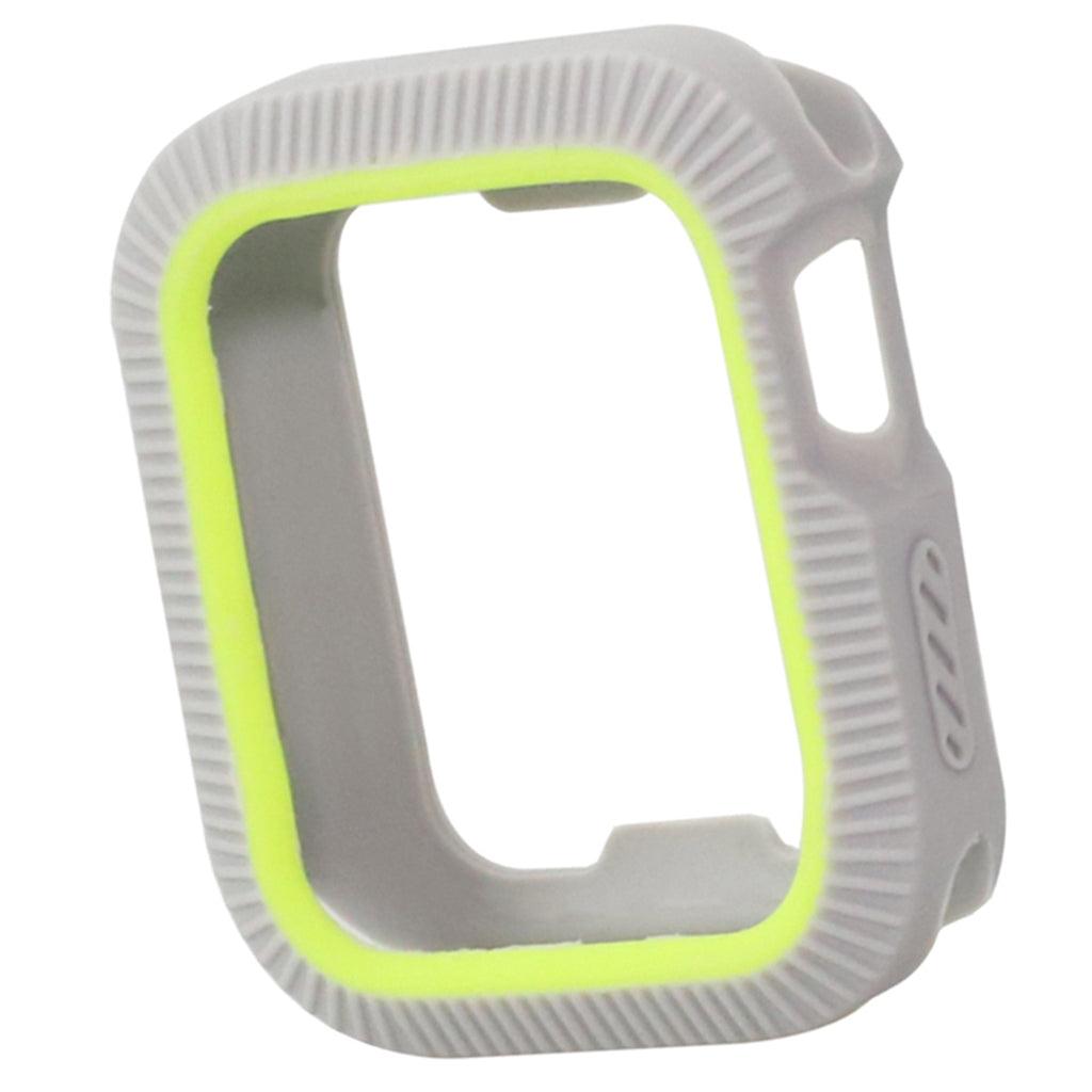 Max Bicolor Soft Silicone Protective Case for Apple Watch 4 40mm Gray+Green - Aladdin Shoppers