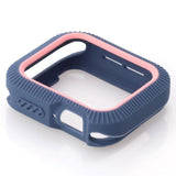 Max Bicolor Soft Silicone Protective Case for Apple Watch 4 40mm Rock Blue+Pink - Aladdin Shoppers