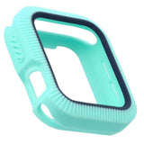 Max Bicolor Soft Silicone Protective Case for Apple Watch 4 40mm Teal+Dark Blue - Aladdin Shoppers