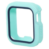 Max Bicolor Soft Silicone Protective Case for Apple Watch 4 40mm Teal+Dark Blue - Aladdin Shoppers