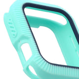 Max Bicolor Soft Silicone Protective Case for Apple Watch 4 40mm Teal+Dark Blue - Aladdin Shoppers