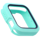Max Bicolor Soft Silicone Protective Case for Apple Watch 4 40mm Teal+Dark Blue - Aladdin Shoppers