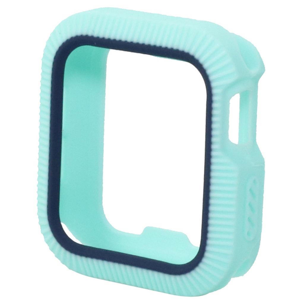 Max Bicolor Soft Silicone Protective Case for Apple Watch 4 40mm Teal+Dark Blue - Aladdin Shoppers