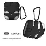 Max Bikini Shape Silicone Protective Case with Keychain for Apple AirPods Black - Aladdin Shoppers