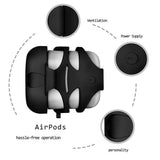 Max Bikini Shape Silicone Protective Case with Keychain for Apple AirPods Black - Aladdin Shoppers