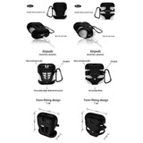 Max Bikini Shape Silicone Protective Case with Keychain for Apple AirPods Black - Aladdin Shoppers