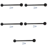 Max Black Alloy Drawer Closet Wardrobe Cupboard Cabinet Pulls Door Handle M2 - Aladdin Shoppers