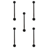 Max Black Alloy Drawer Closet Wardrobe Cupboard Cabinet Pulls Door Handle M2 - Aladdin Shoppers