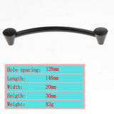 Max Black Alloy Drawer Closet Wardrobe Cupboard Cabinet Pulls Door Handle M2 - Aladdin Shoppers