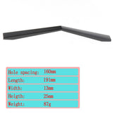 Max Black Alloy Drawer Closet Wardrobe Cupboard Cabinet Pulls Door Handle XL1 - Aladdin Shoppers