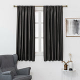 Max Blackout Curtain Window Curtains Room Darkening Roman Shades Black_2 - Aladdin Shoppers