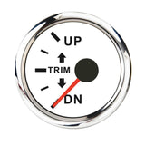 Max Boat Trim Gauge Outboard Engine Trim Tilt Gauge Left Display White Dial - Aladdin Shoppers