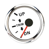 Max Boat Trim Gauge Outboard Engine Trim Tilt Gauge Left Display White Dial - Aladdin Shoppers