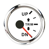 Max Boat Trim Gauge Outboard Engine Trim Tilt Gauge Right Display White Dial - Aladdin Shoppers