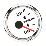 Max Boat Trim Gauge Outboard Engine Trim Tilt Gauge Right Display White Dial - Aladdin Shoppers