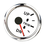 Max Boat Trim Gauge Outboard Engine Trim Tilt Gauge Right Display White Dial - Aladdin Shoppers