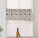 Max Cafe Window Curtain Semi-Sheer Kitchen Curtain Tier Elk - 137x91cm - Aladdin Shoppers