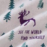 Max Cafe Window Curtain Semi-Sheer Kitchen Curtain Tier Elk - 137x91cm - Aladdin Shoppers