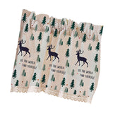 Max Cafe Window Curtain Semi-Sheer Kitchen Curtain Tier Elk - 74x61cm - Aladdin Shoppers