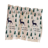 Max Cafe Window Curtain Semi-Sheer Kitchen Curtain Tier Elk - 74x61cm - Aladdin Shoppers