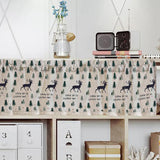 Max Cafe Window Curtain Semi-Sheer Kitchen Curtain Tier Elk - 74x91cm - Aladdin Shoppers