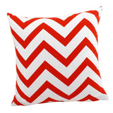 Max Canvas Stripe Printed Throw Pillow Cover Cushion Cover Pillowcase 60cm Orange - Aladdin Shoppers