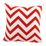 Max Canvas Stripe Printed Throw Pillow Cover Cushion Cover Pillowcase 60cm Orange - Aladdin Shoppers