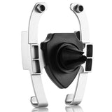 Max Car Mobile Alligator Clip Bracket Holder Anti-Slip Phone Mounts Silver - Aladdin Shoppers