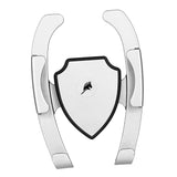 Max Car Mobile Alligator Clip Bracket Holder Anti-Slip Phone Mounts Silver - Aladdin Shoppers