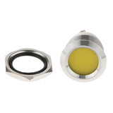 Max Car Motorcycle 12V 19mm Dash Panel Indicator Light with Wrie Leads Yellow - Aladdin Shoppers