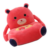 Max Cartoon Animal Kids Seat Sofa Cover Baby Chair Bean Bag Bear (Red) - Aladdin Shoppers