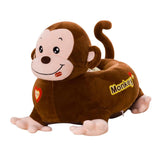 Max Cartoon Animal Kids Seat Sofa Cover Baby Chair Bean Bag Coffee Monkey(Ride)