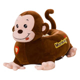 Max Cartoon Animal Kids Seat Sofa Cover Baby Chair Bean Bag Coffee Monkey(Ride) - Aladdin Shoppers