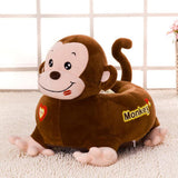 Max Cartoon Animal Kids Seat Sofa Cover Baby Chair Bean Bag Coffee Monkey(Ride) - Aladdin Shoppers