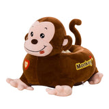 Max Cartoon Animal Kids Seat Sofa Cover Baby Chair Bean Bag Coffee Monkey(Ride) - Aladdin Shoppers