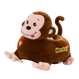 Max Cartoon Animal Kids Seat Sofa Cover Baby Chair Bean Bag Coffee Monkey(Ride) - Aladdin Shoppers