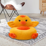 Max Cartoon Animal Kids Seat Sofa Cover Baby Chair Bean Bag Duck(Yellow) - Aladdin Shoppers